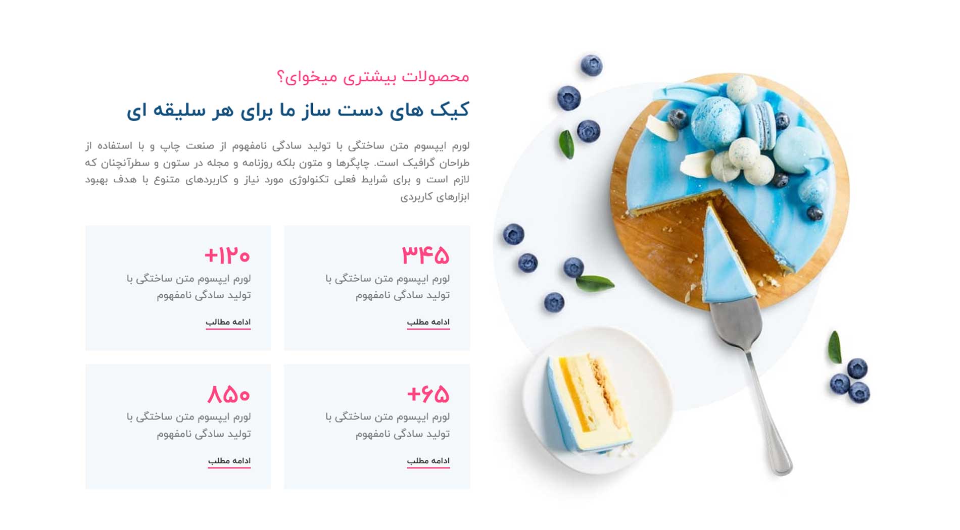 طراحی سایت فروش شیرینی