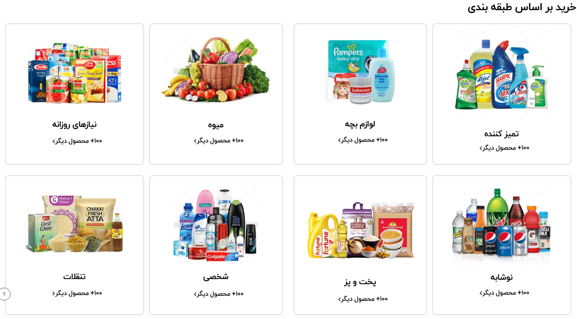 طراحی سایت فروشگاه مواد غذایی